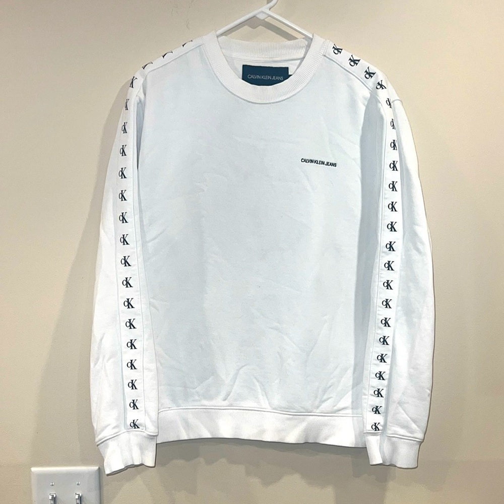 🔥Calvin Klein White Men's Sweatshirt 🔥